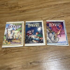 Hobbit Graphic Novel Set Books 1-3, Charles Dixon & David Wenzel, First Editions